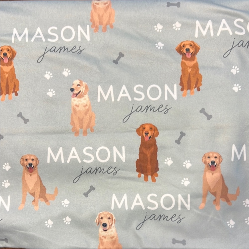 Caden Lane golden retriever swaddle/blanket brand new